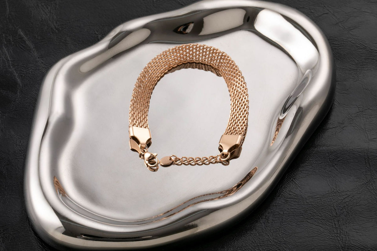Bracciale maglia piatta