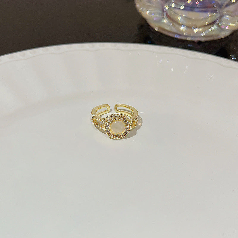 Anello farfalla zircone regolabile da donna