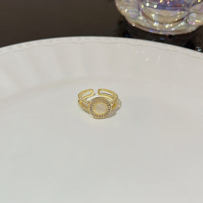 Anello farfalla zircone regolabile da donna