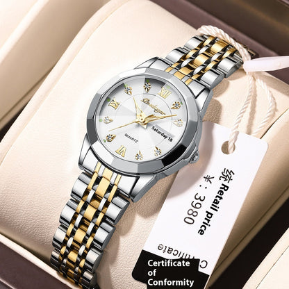 Orologio donna calendario doppio luminoso