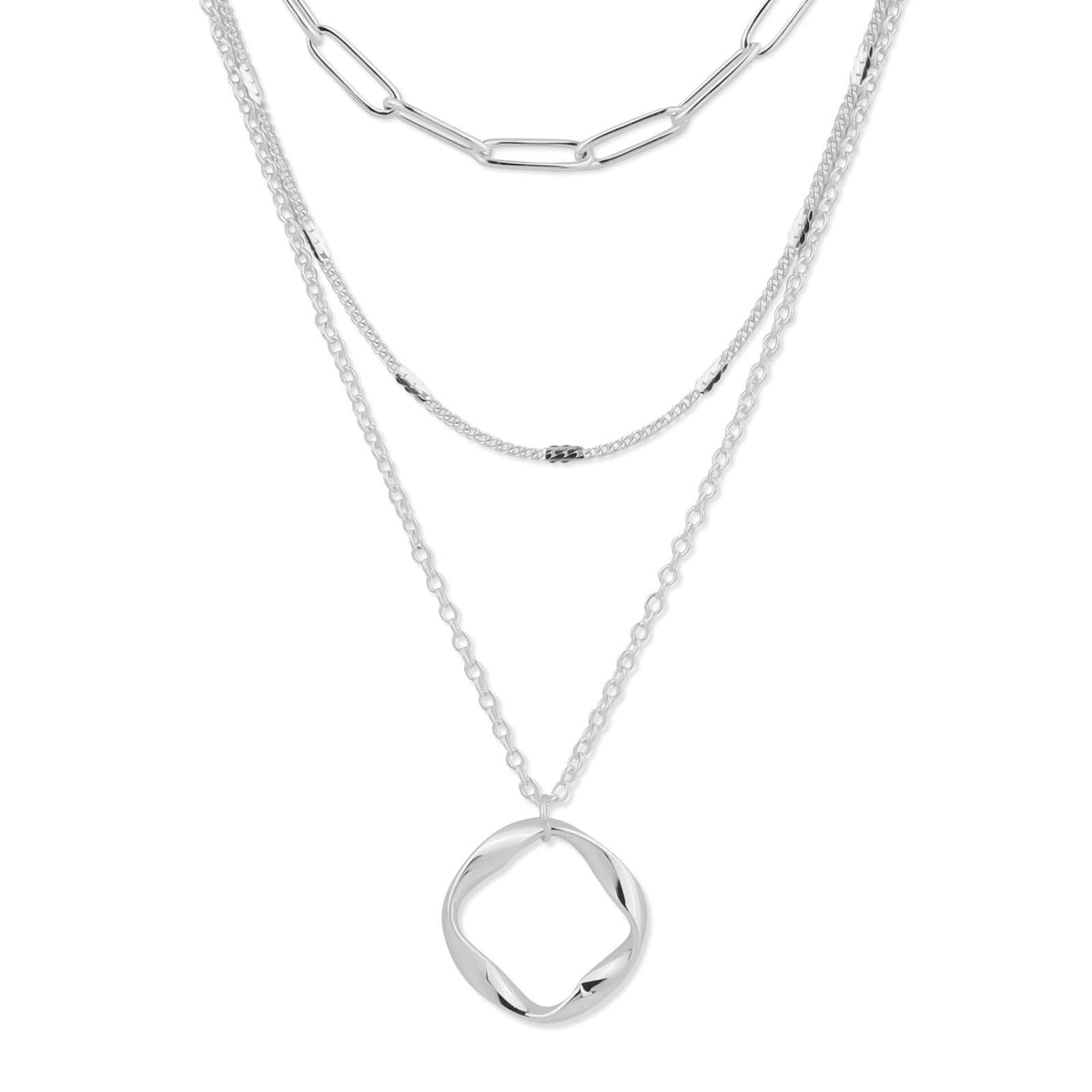 Collana cerchi stratificati