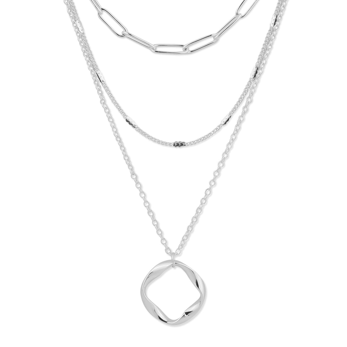 Collana cerchi stratificati
