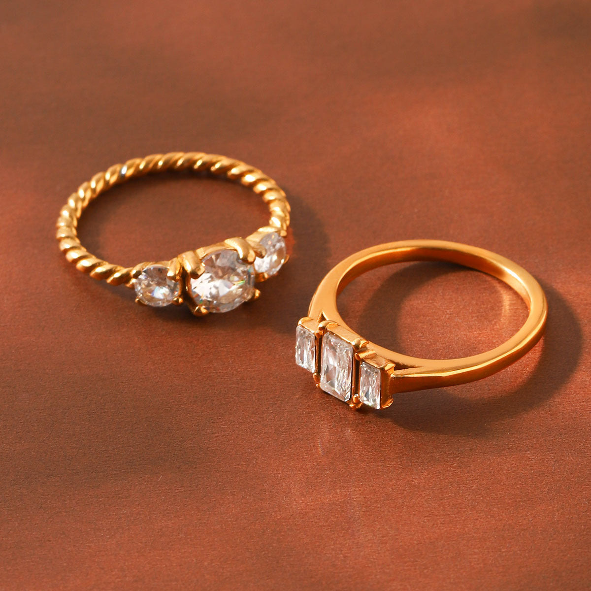 Anello titanio e zircone