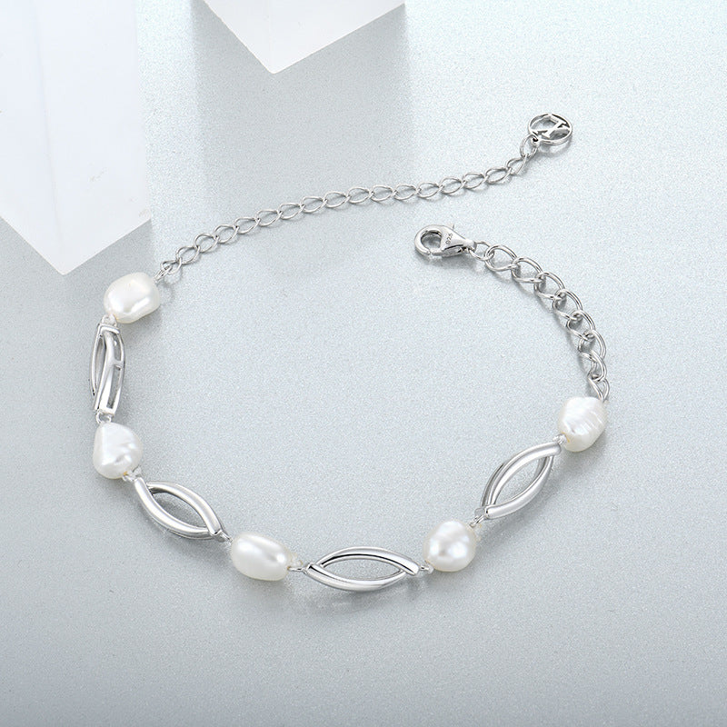 Braccialetto perle barocche da donna
