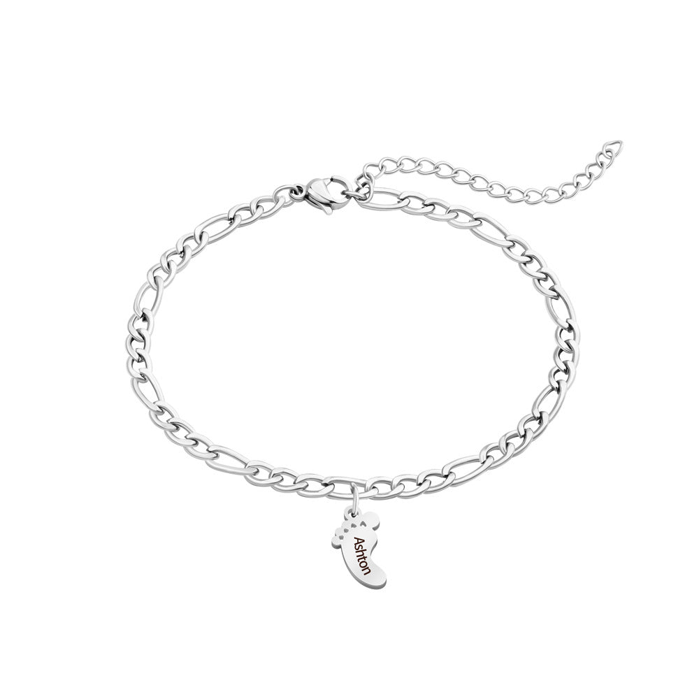 Bracciale acciaio inossidabile inciso