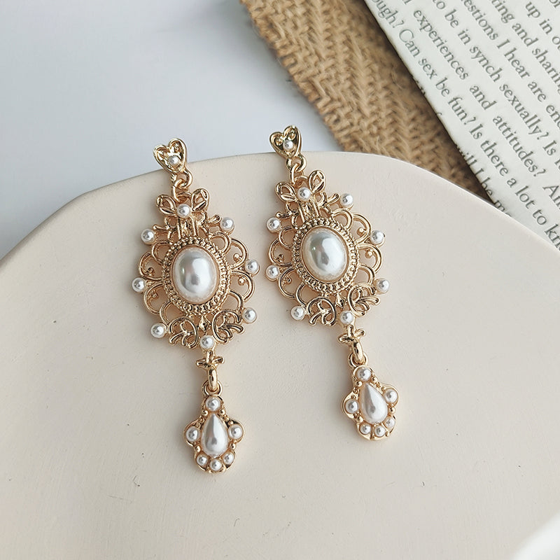 Orecchini perla barocco vintage