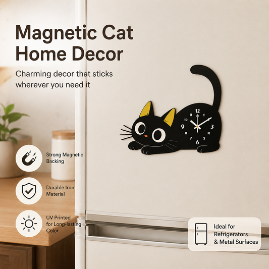 Orologio da frigo gatto cartoon