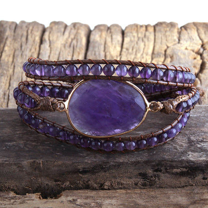 Bracciale Intrecciato Pietra Naturale