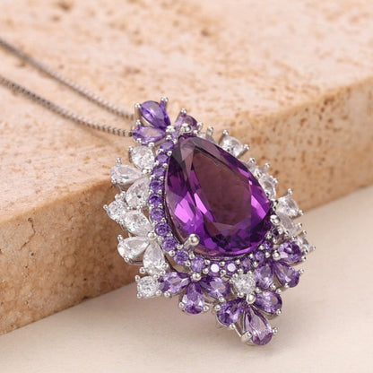 Collana ametista naturale