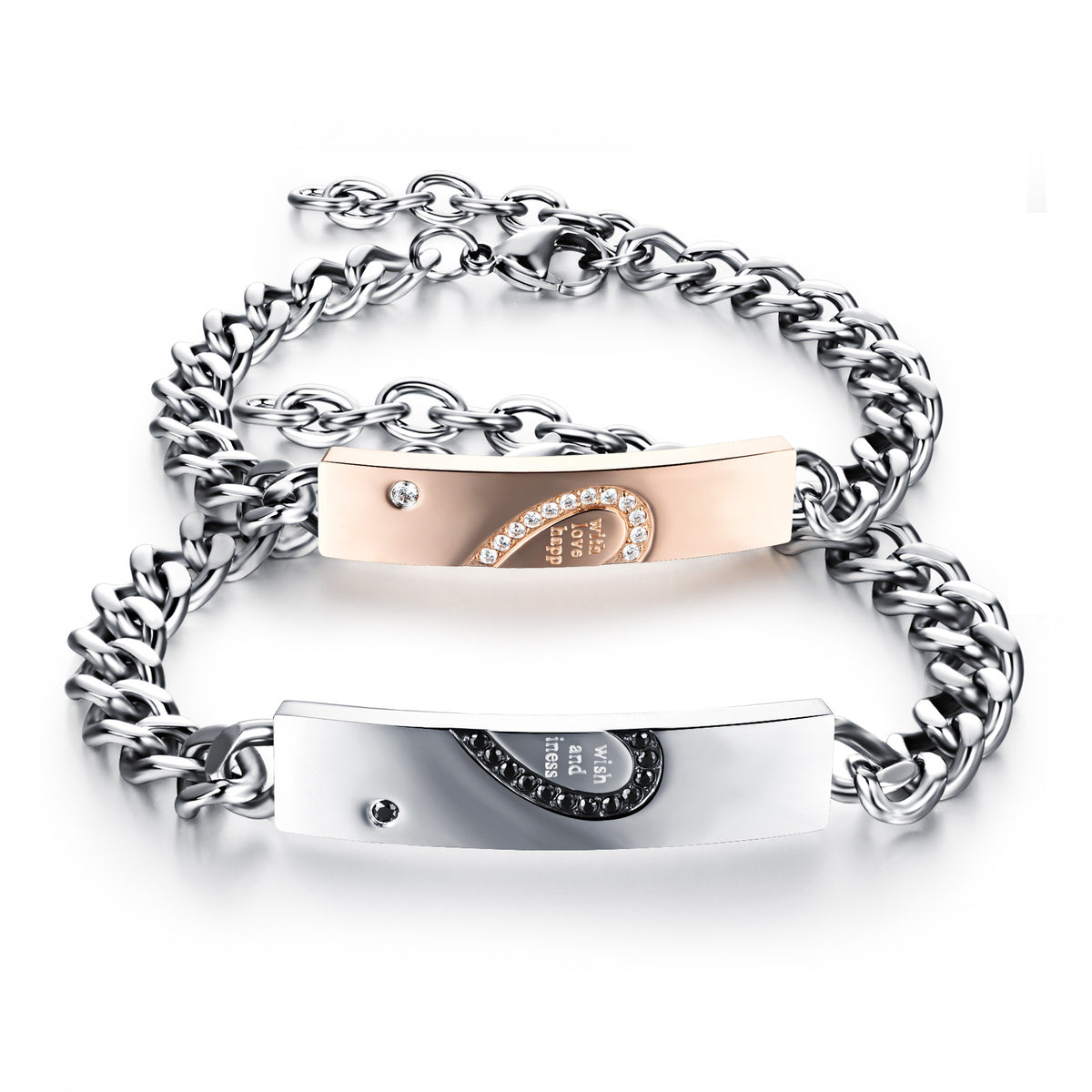 Bracciale coppia titanio