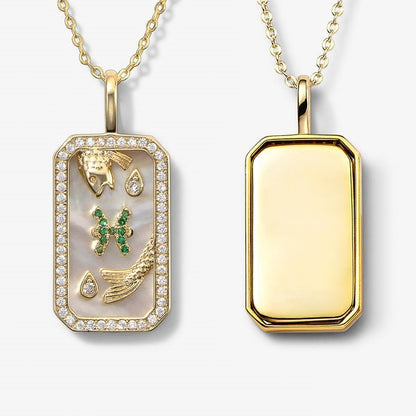 Collana zodiaco con diamanti