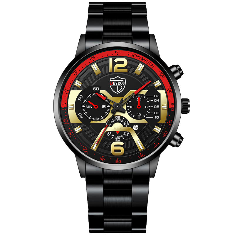 Orologio uomo calendario inox