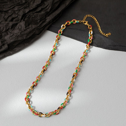 Collana titanio colorata