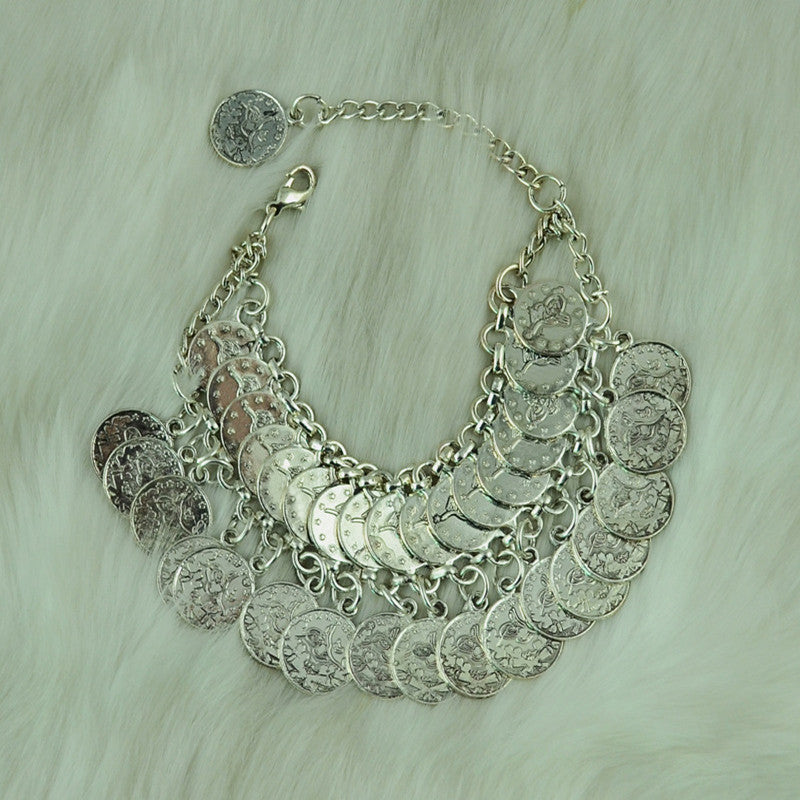 Bracciale moneta nappina