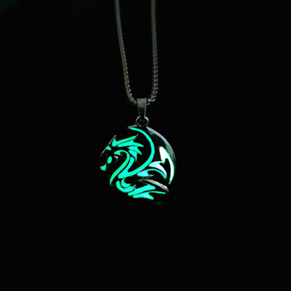 Collana drago luminescente retro