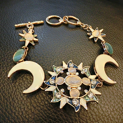 Anello sole e luna opale