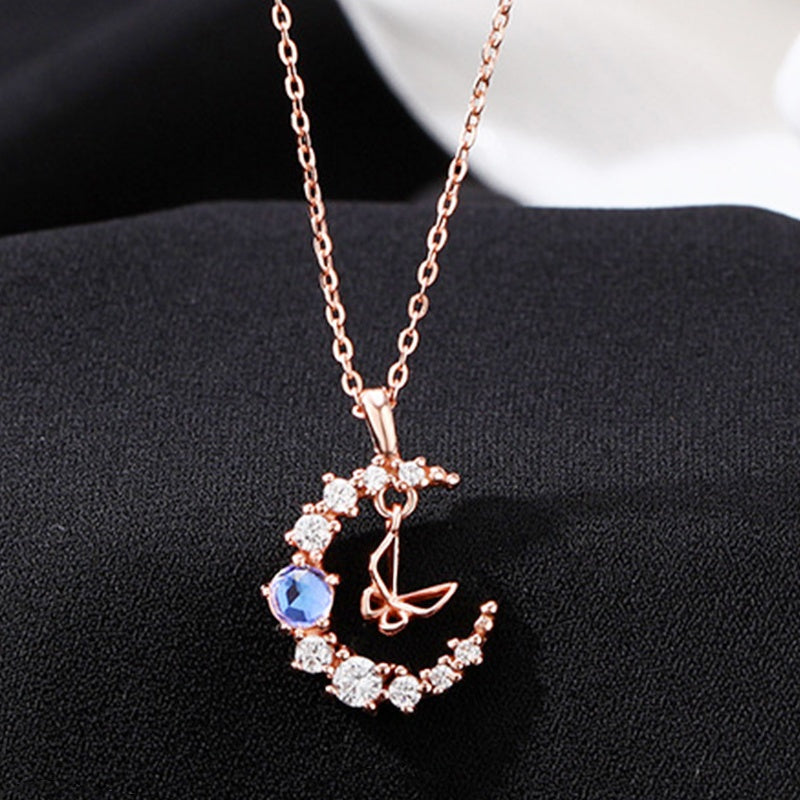 Collana farfalla pietra di luna