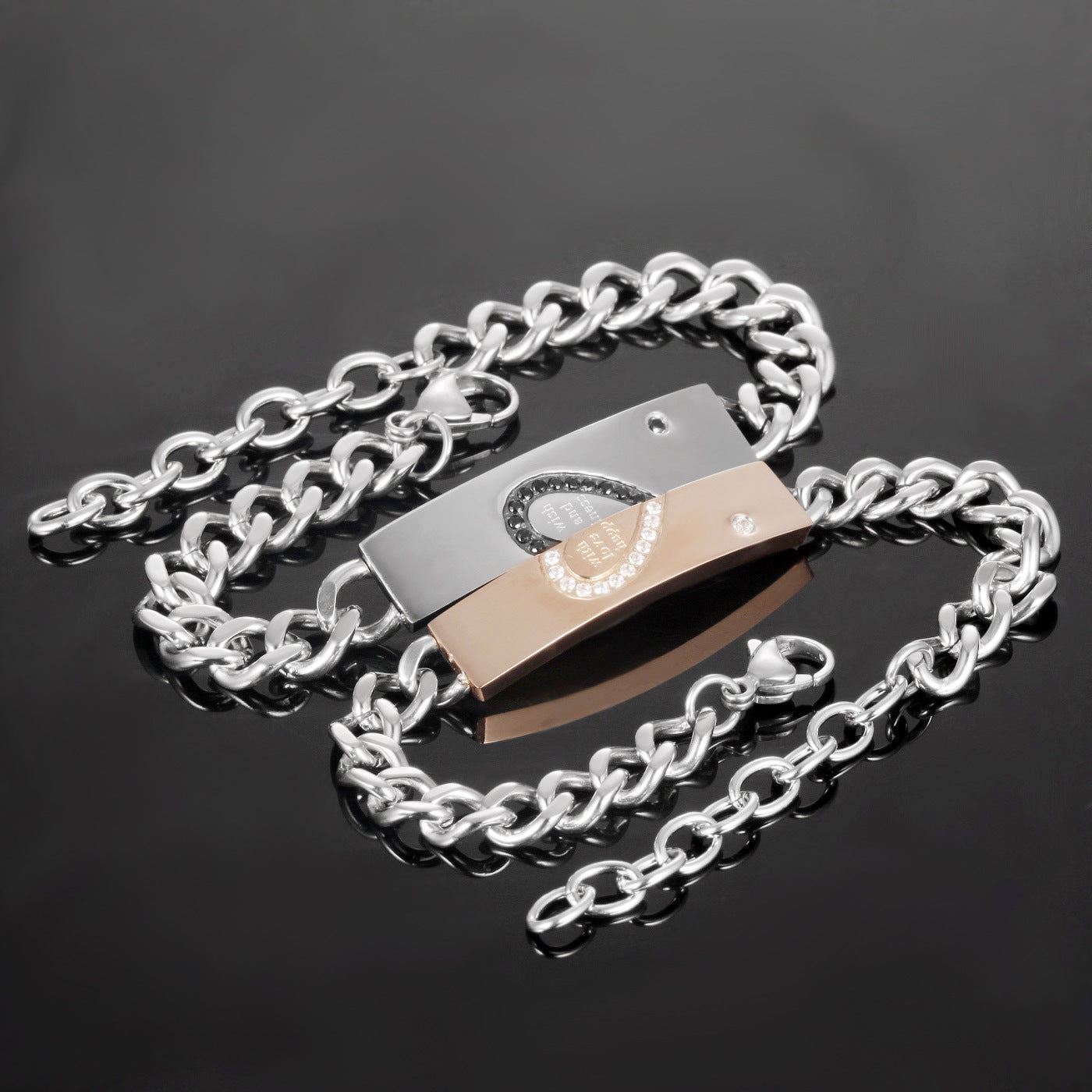 Bracciale coppia titanio