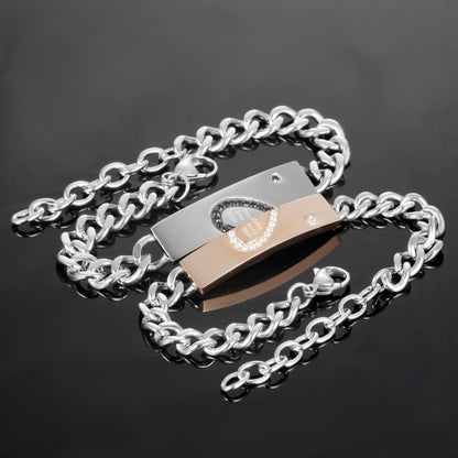 Bracciale coppia titanio