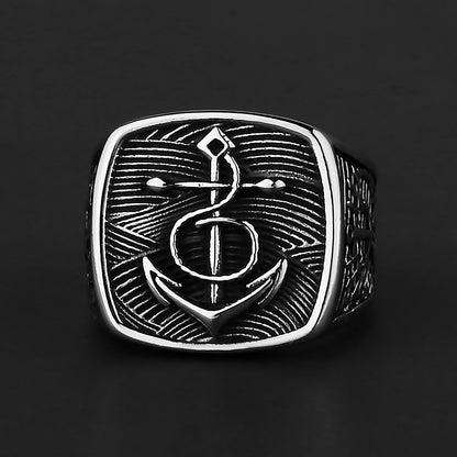 Anello ancora e bussola