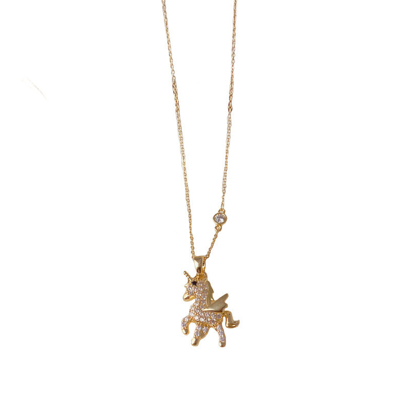 Collana Pegaso con zirconi