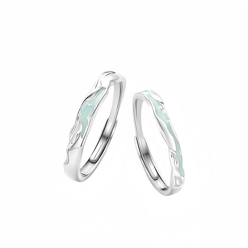 Anello coppia argento