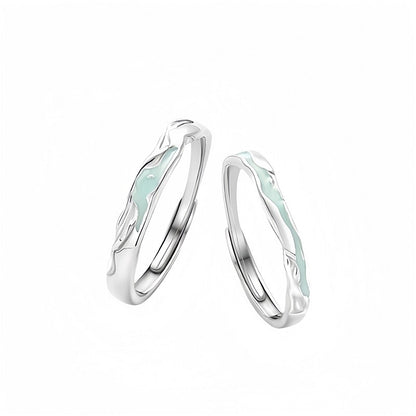 Anello coppia argento