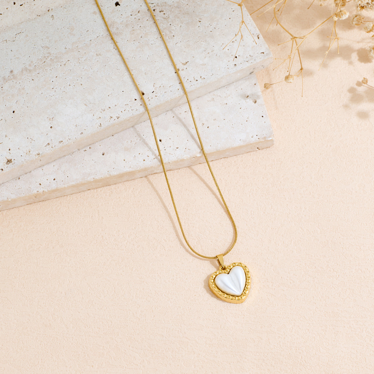 Collana cuore in acciaio