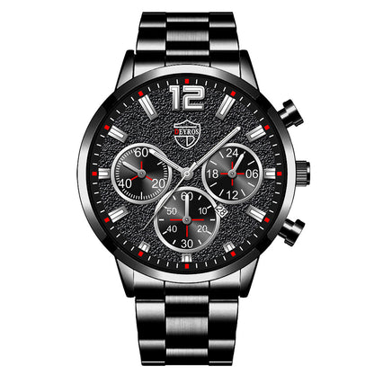 Orologio uomo con calendario acciaio inossidabile