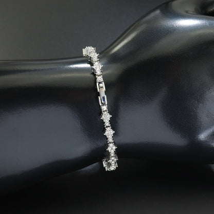 Bracciale tennis con fiori