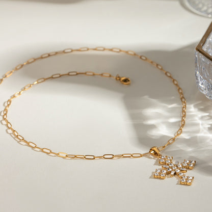 Collana barra titanio
