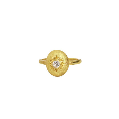 Anello fiocco di neve e stella