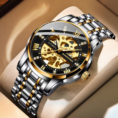 Orologio meccanico automatico da uomo luminoso