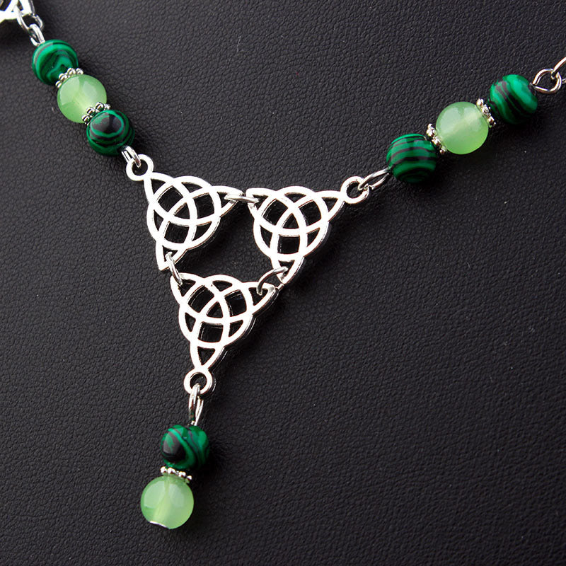 Collana nodo celtico pavone