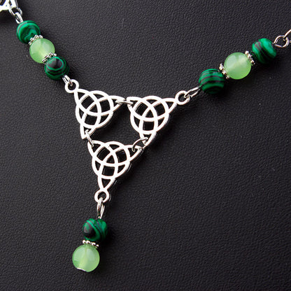 Collana nodo celtico pavone