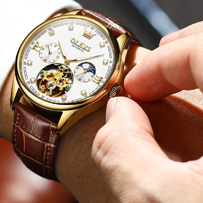 Orologio meccanico scheletrato da uomo
