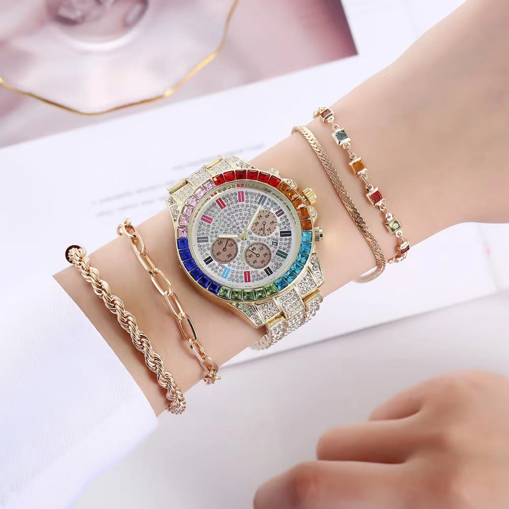 Orologio da donna acciaio e diamanti