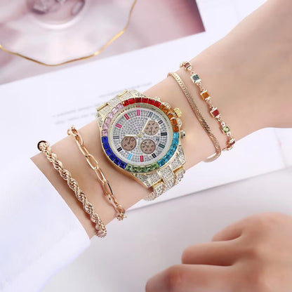 Orologio da donna acciaio e diamanti
