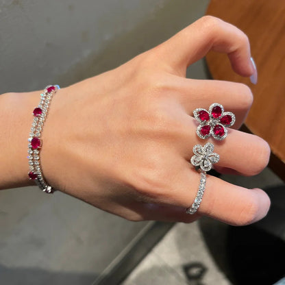 Anello Fiore Multicolore