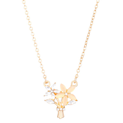 Collana rosa titanio