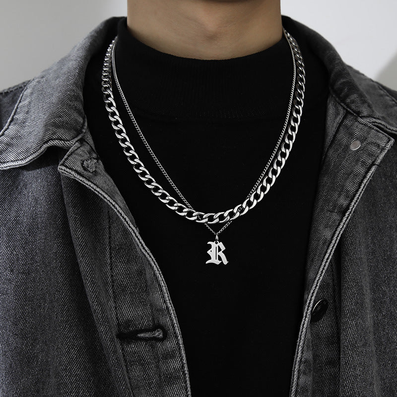 Collana Lettera Titanio