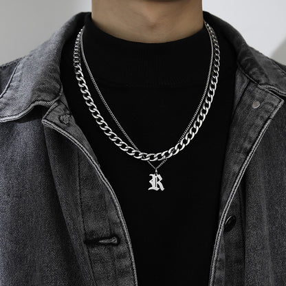 Collana Lettera Titanio