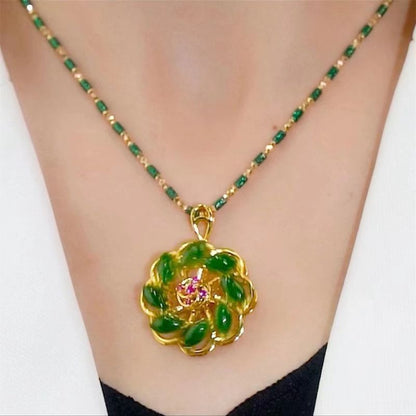 Collana con pendente fiore