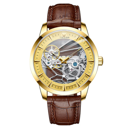 Orologio uomo meccanico automatico impermeabile scheletrato