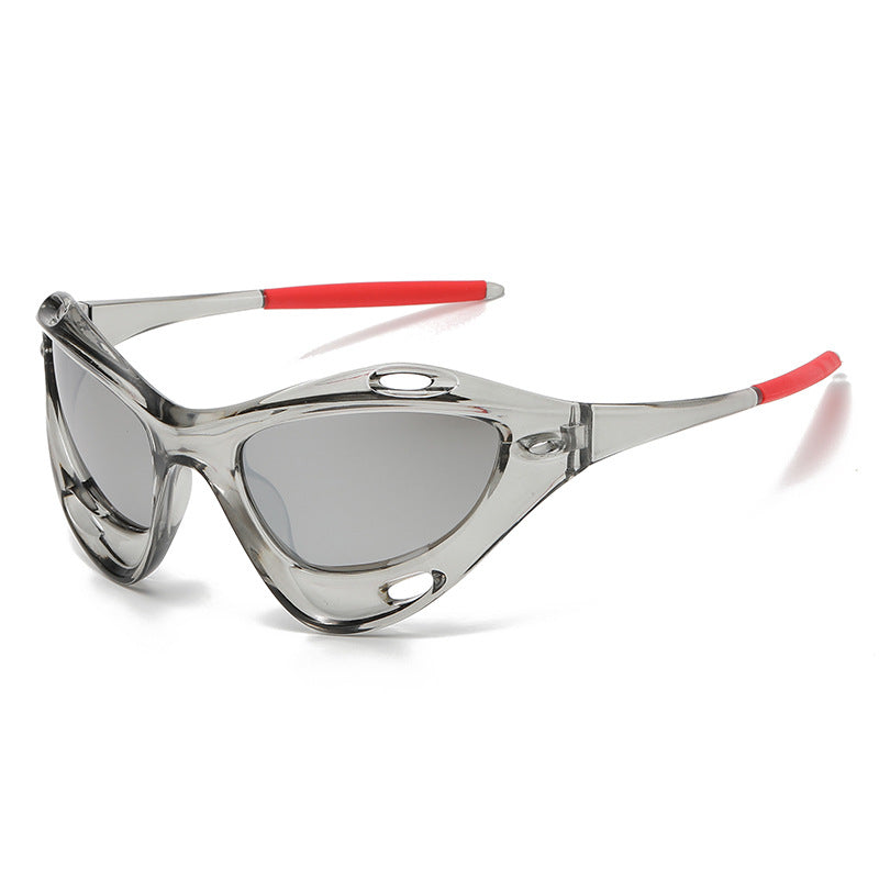 Occhiali da sole cat-eye oversize