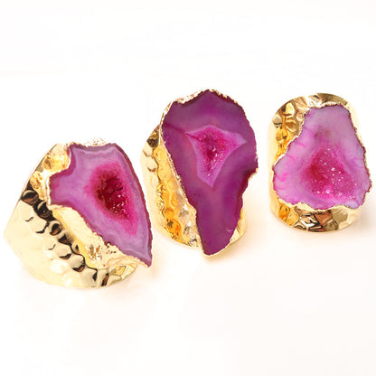 Anello agata naturale