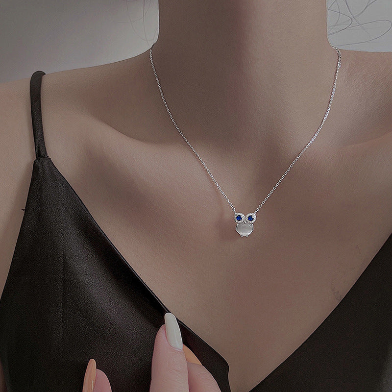 Collana con gufo in opale