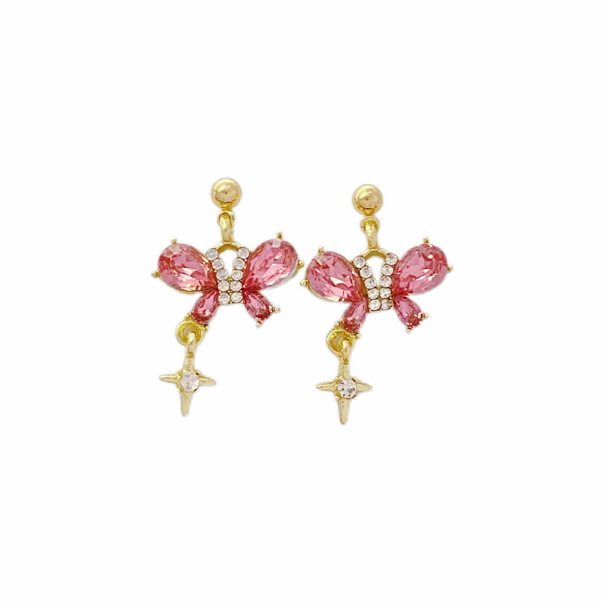 Orecchini farfalla zircone dolci