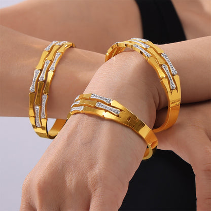 Bracciale cavo intrecciato