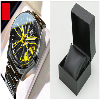 Orologio uomo traforato luminoso al quarzo